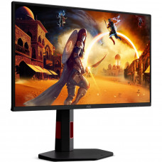 TFT 24.5" AOC 25G4KUR, Fast IPS, 420Гц, 2xHDMI, DP, USB-hub HAS, Pivot, чорно-червоний