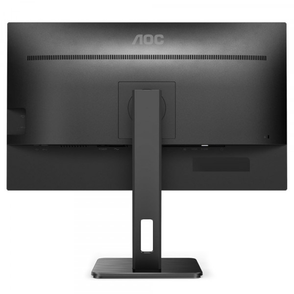 TFT 27" AOC U27P2CA, IPS 4K UHD, 4ms, HDMIx2, DP, USB hub, USB-C, HAS, Pivot, колонки, чорний