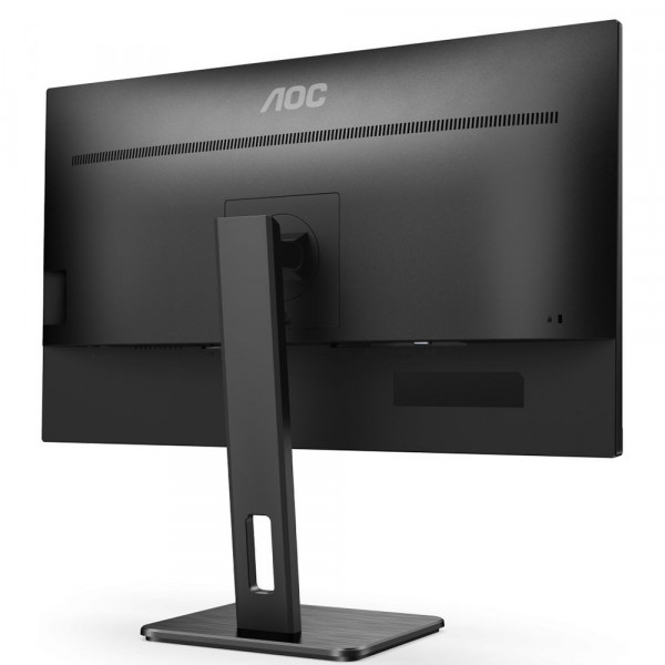 TFT 27" AOC U27P2CA, IPS 4K UHD, 4ms, HDMIx2, DP, USB hub, USB-C, HAS, Pivot, колонки, чорний