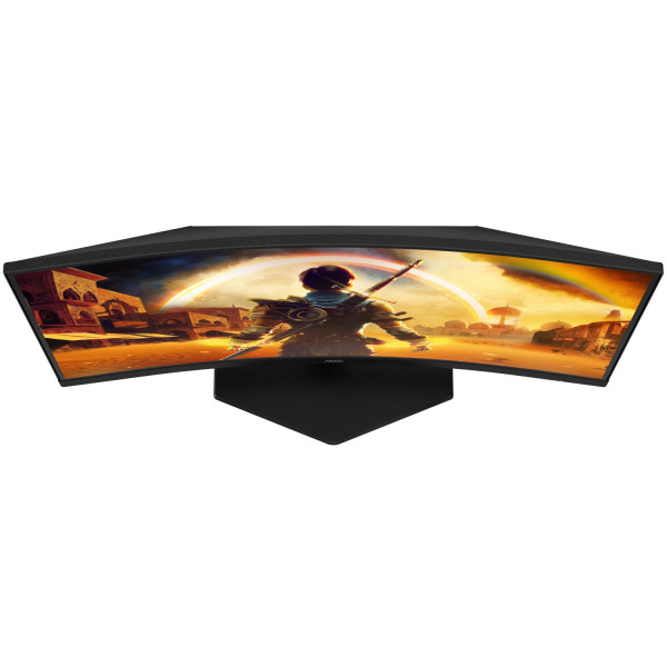 TFT 27" AOC C27G42E, VA, 180Гц, вигнутий, 2хHDMI, DP, колонки, чорно-червоний