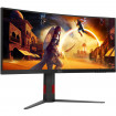 TFT 34" AOC CU34G4Z, WQHD, Fast VA, вигн., 240Гц, 2хHDMI, DP, USB-hub, HAS, чорно-червоний