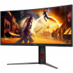 TFT 34" AOC CU34G4Z, WQHD, Fast VA, вигн., 240Гц, 2хHDMI, DP, USB-hub, HAS, чорно-червоний
