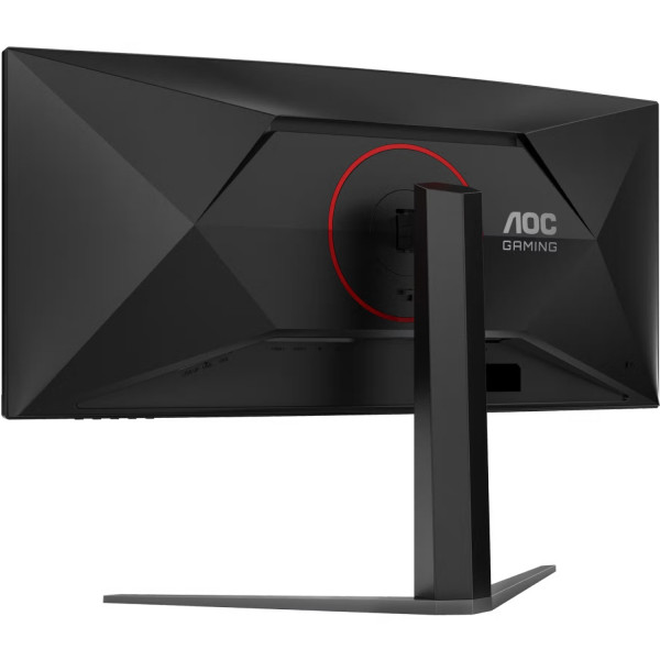 TFT 34" AOC CU34G4Z, WQHD, Fast VA, вигн., 240Гц, 2хHDMI, DP, USB-hub, HAS, чорно-червоний