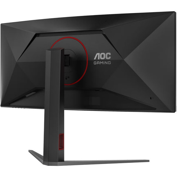 TFT 34" AOC CU34G4Z, WQHD, Fast VA, вигн., 240Гц, 2хHDMI, DP, USB-hub, HAS, чорно-червоний
