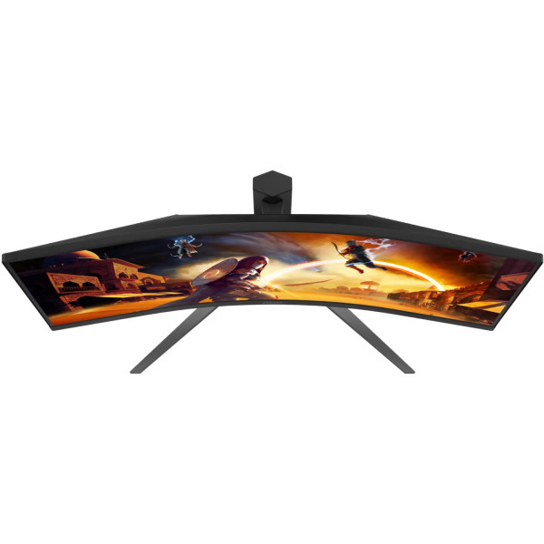 TFT 34" AOC CU34G4Z, WQHD, Fast VA, вигн., 240Гц, 2хHDMI, DP, USB-hub, HAS, чорно-червоний