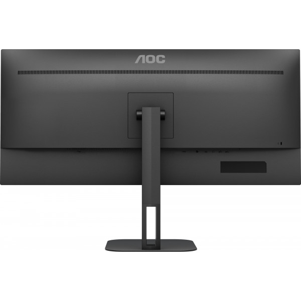 TFT 34" AOC U34V5C/BK, WQHD, VA, 100Гц, 1мс, HDMI, DP, USB-C, USB-hub, HAS, колонки, чорний