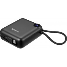 УМБ Sandberg 10000mAh 20W PD,QC3.0, USB-C In/Out, with 2 cables USB-C
