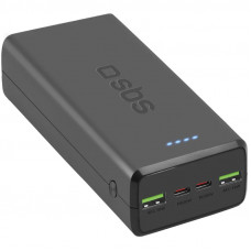 УМБ SBS 30000mAh 20W PD,QC, 2xUSB-A, 2xUSB-C Black