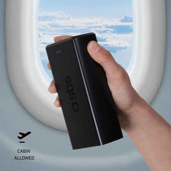 УМБ SBS 30000mAh 20W PD,QC, 2xUSB-A, 2xUSB-C Black