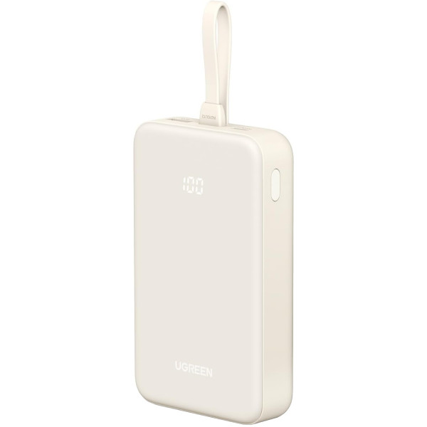 УМБ Ugreen 20000mAh 20W PD3.0/QC3.0, USB-A,USB-С IN/OUT, with build Type-C cable (PB505) Powder