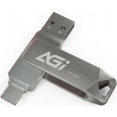 USB Flash AGI UE138A 256GB Dual Drive USB-C & USB-A USB 3.2 Gen1 Metal, Retail