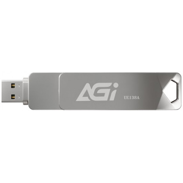 USB Flash AGI UE138A 256GB Dual Drive USB-C & USB-A USB 3.2 Gen1 Metal, Retail