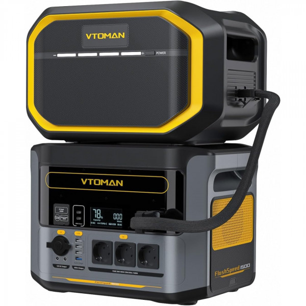 Зарядна станція Vtoman FlashSpeed 1500 PB-58 (1548 Вт/г) + Extra Battery PB-81 1548 Вт/г LiFePo4