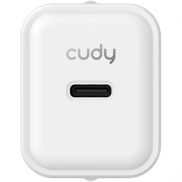 Зарядний пристрій 1xUSB 20W, (GaN, 1хUSB-C, QC+PD 3.0, вилка ЄС, для iPhone серії 12 та новіших мод.