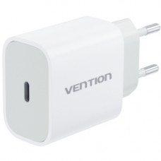 Зарядний пристрій 1xUSB-C 20W + USB-C to Lightning cable М-М White Vention