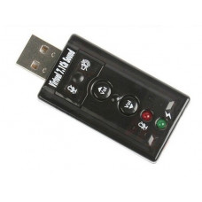 Звукова карта USB AUX jack, 2*TRS (Mic + Ear), Virtual 7.1 Channel, RTL