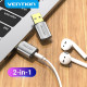 Звукова карта USB AUX jack, TRRS Metal (OMTP-CTIA) Vention сіра