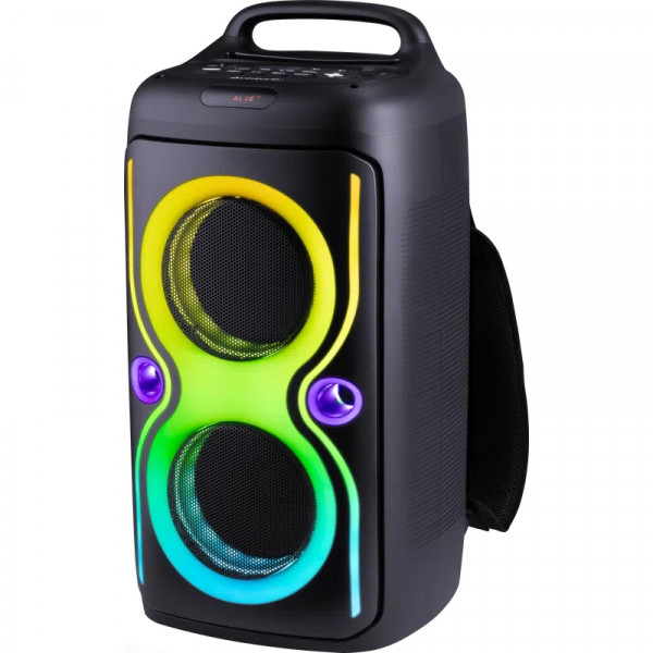Акустична система 2.0 Defender Boomer 75, 75Вт BT/FM/USB/TF/AUX/LED, чорна