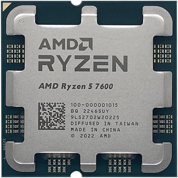 AMD Ryzen 5 6C/12T 7600 (3.8/5.1GHz Boost,38MB,65W,AM5, Radeon Graphics) TRAY
