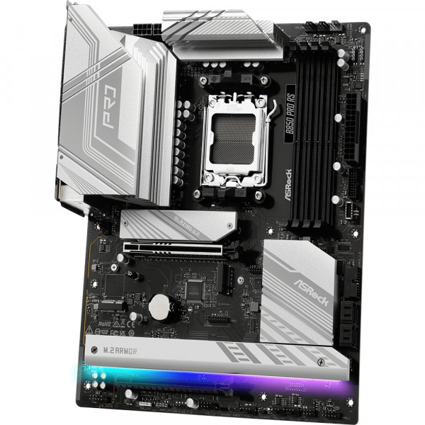 ASRock B850 Pro RS (AM5/B850, 4*DDR5, 2xPCIex16, HDMI/DP, 4xSATAІІІ,4xM.2, 2.5GLan, ATX)