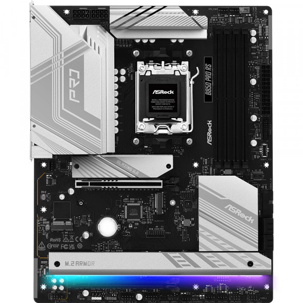 ASRock B850 Pro RS (AM5/B850, 4*DDR5, 2xPCIex16, HDMI/DP, 4xSATAІІІ,4xM.2, 2.5GLan, ATX)