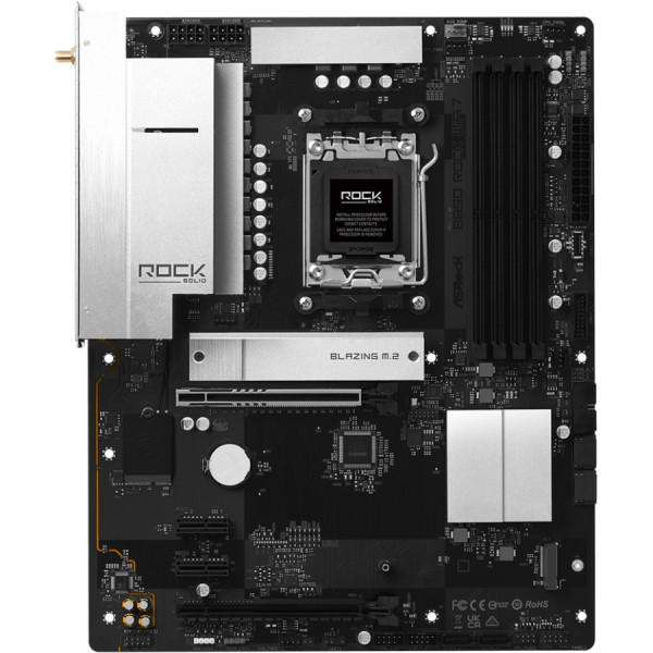 ASRock B850 ROCK WIFI 7 (AM5/B850, 4*DDR5, 2xPCIex16, HDMI, 4xSATAIII,2xM.2, 2.5GLan, ATX)