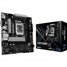 AsRock H810M-X (1851/H810, 2*DDR5, PCIex16, HDMI/DP/VGA, 4xSATA, M.2, 2.5Glan, 7.1ch, mATX)
