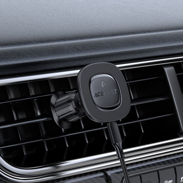 Автомобільне кріплення для смартфона D46 Magnetic wireless charging Acefast