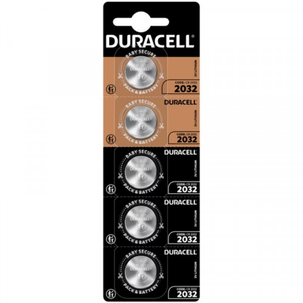 Батарейка CR2032, Lithium, Duracell, DSN уп. 5шт.