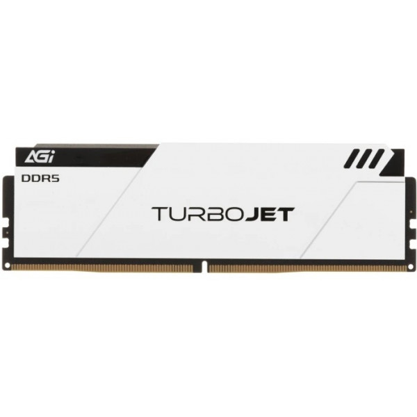 DDR5 16Gb 6000MHz AGI TURBOJET White Heatsink Black lightbar, Retail