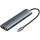 Док-станція USB3.2 Type-C -> HDMI 4K60Hz/USB 3.0x2/RJ45/SD/TF/3.5mm/PD 100W Hub 9-in-1 Vention