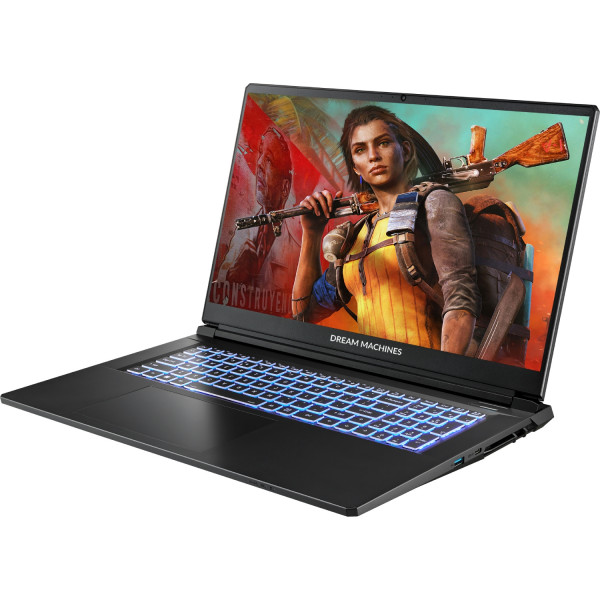 Dream Machines RT5060-17UA27 17.3” FHD 144Hz, 300n/Ryzen 7 H255/16 GB/SSD 1TB/RTX5060/GLAN/DOS