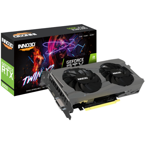 GeForce RTX3050 Inno3D Twin X2 V2, 6GB GDDR6 96bit PCI-E 4.0