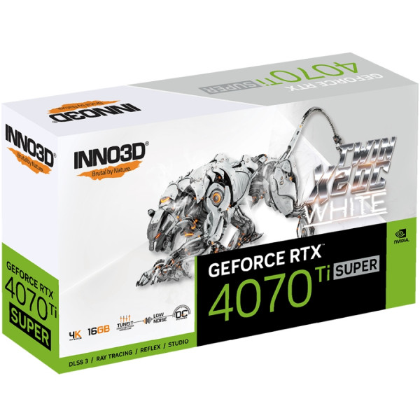 GeForce RTX4070 Ti Super Inno3D Twin X2 OC WHITE, 16GB GDDR6X, 256bit, PCI-E 4.0 X16