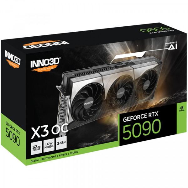 GeForce RTX5090 Inno3D X3 OC, 32GB GDDR7, 512bit, PCI Express 5.0