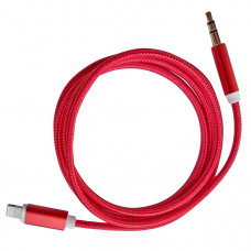 Кабель AUX Lightning - TRS Audio M/M 1м Red