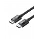 Кабель DisplayPort M - M V1.4 8K 2м Plastic Case Braided Cable DP114 чорний UGREEN