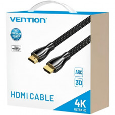 Кабель HDMI M - M, 15.0м, V2.0, 4K 60Гц, обплетення, Zinc Alloy Type чорний Vention