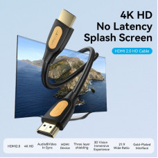 Кабель HDMI M - M, 3.0 м, V2.0, 4K 60Гц PVC чорний Vention