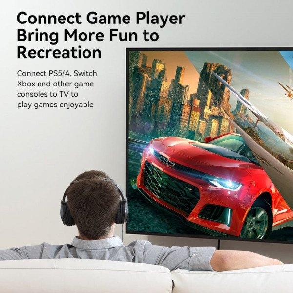 Кабель HDMI M - M, 3.0 м, V2.0, 4K 60Гц PVC чорний Vention