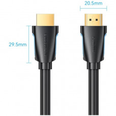Кабель HDMI M - M, 3.0м, V2.0, 4K 60Гц, Gold-Plated, PVC Vention