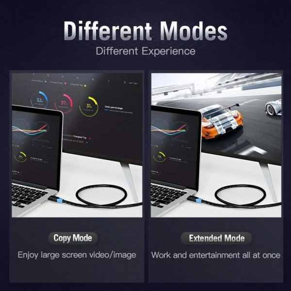 Кабель HDMI M - M, 8.0 м, V1.4, 4K 60Гц, PVC Vention