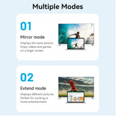 Кабель HDMI M - Micro HDMI M, 1.0 м, V2.0 4K 60Гц 18Gbps чорний Vention