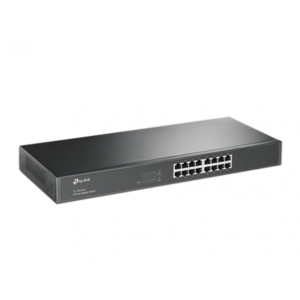 Комутатор TP-Link TL-SG1016, 16 портовий, 10/100/1000, 19"