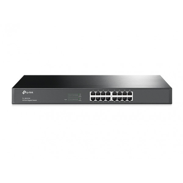 Комутатор TP-Link TL-SG1016, 16 портовий, 10/100/1000, 19"