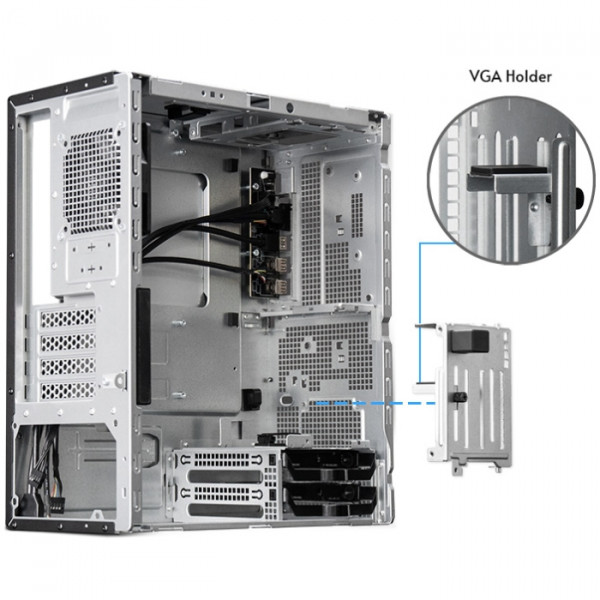 Корпус Chieftec UNI BS-20B-OP, без БЖ, mATX, Black