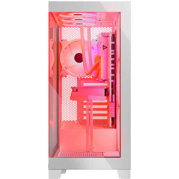 Корпус Modecom VOLCANO SPACE APEX ARGB 4x140mm fans MIDI USB 3.0x2+TYPE-C WHITE без БЖ ATX