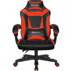 Крісло ігрове Defender Master поліуретан, 50мм, Клас 4, Black/Red