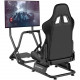 Крісло ігрове кокпіт GamePro із кріпленням для керма, монітора, педалей та коробки передач