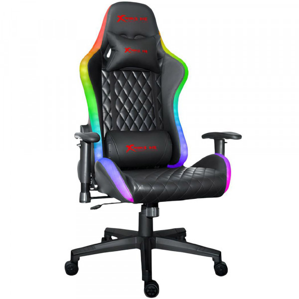 Крісло ігрове XTRIKE ME Advanced Gaming Chair GC-907, 50мм, RGB, чорно-червоне